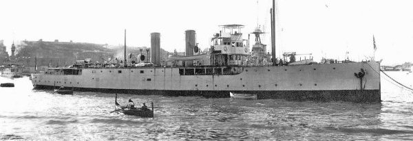 HMS Cornflower the HKRNVR Depot ship.