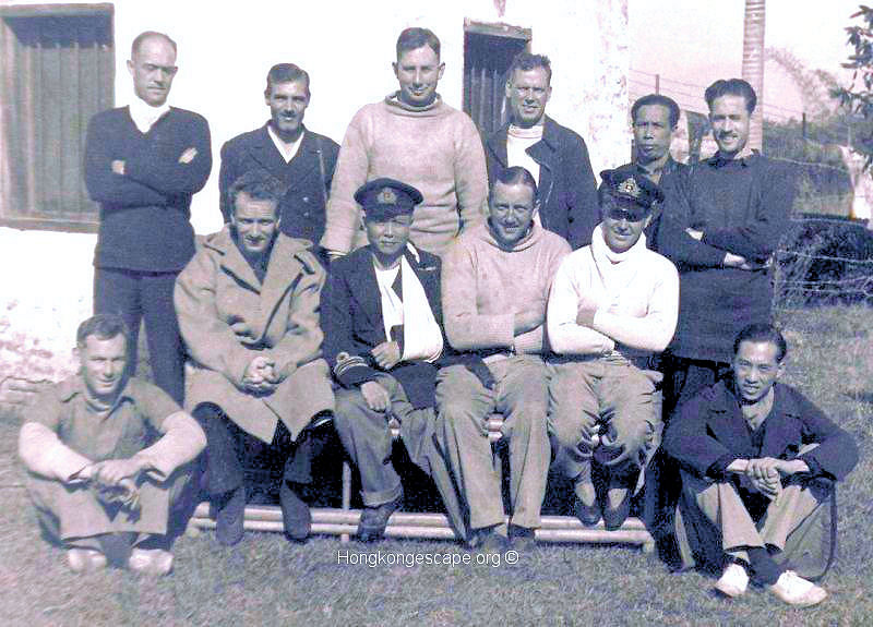 The Cornflower Escape party at Waichow 30th Dec 1941
Run the curser over individuals to identify them.

Photo from the Ross family collection ©