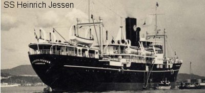 SS Heirich Jessen in 1940 
    later renamed HMIS Baracuda ©
