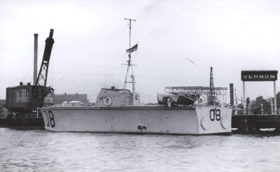 MTB 08 alongside HMS Vernon
Photo from Laurence Kilbee's collection © MTB 08 alongside HMS Vernon
Photo from Laurence Kilbee's collection ©