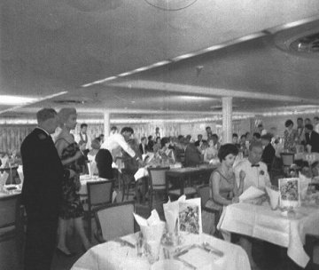 SS Braemar Castle Dining Room