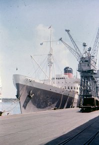 SS Braemar Castle alongside at Mombassa