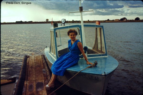 Safety Boat Maple Leaf alongside at Songwa 
    Photos from the Hide family collection ©