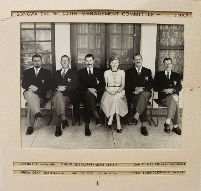 Songwa Sailing Club committee 1957 
    Photo from the Danny Malan family Collection ©